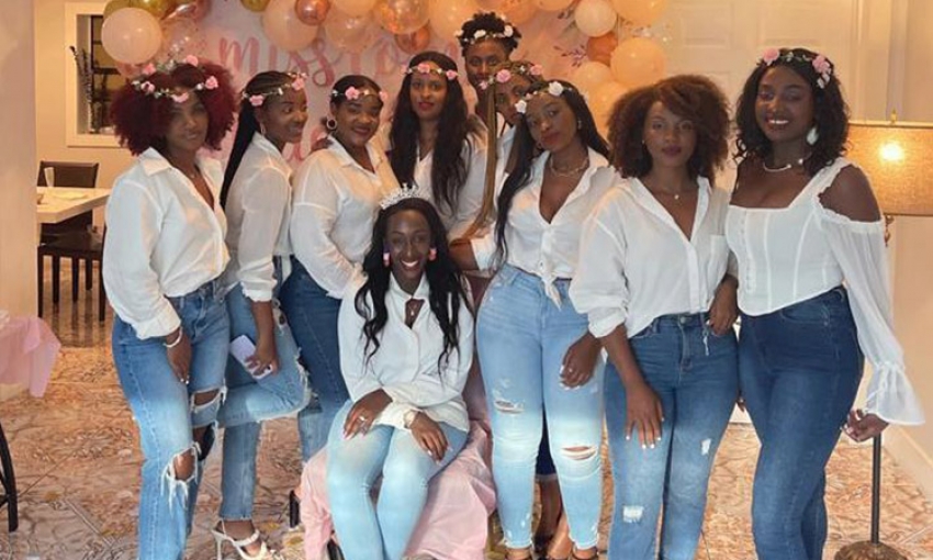 Patient Bizimana's girlfriend's friends organized a bachelorette party for her - Photos